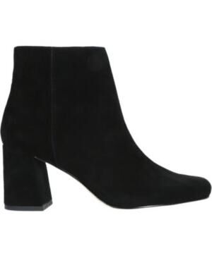 Bella Vita Wilma Black Suede Block Heel Ankle Boots 8W
